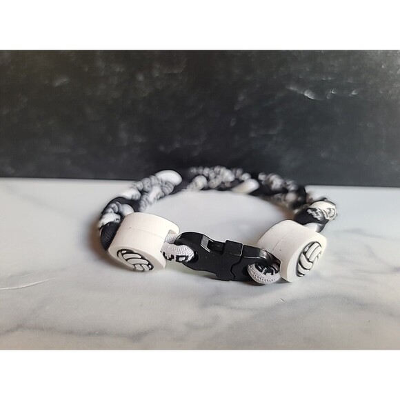 Volleyball Themed Braided Bracelet - Picture 5 of 10